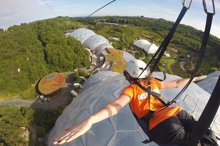 England’s Fastest Zipline at the Eden Project