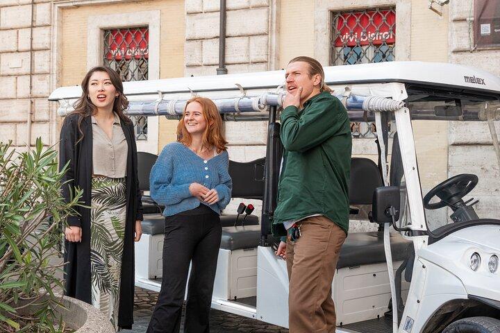 Enjoy Rome major attractions by Golfcart