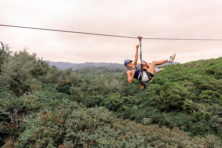Oahu's North Shore: 8-Line Zipline Adventure