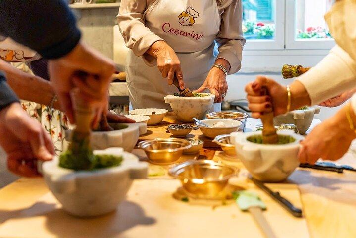 Pesto Cooking Class at Villa in Santa Margherita Ligure