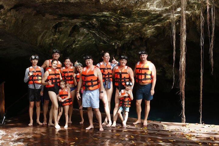 Small Group Tour to Cenote Cave and Sea Turtles snorkeling