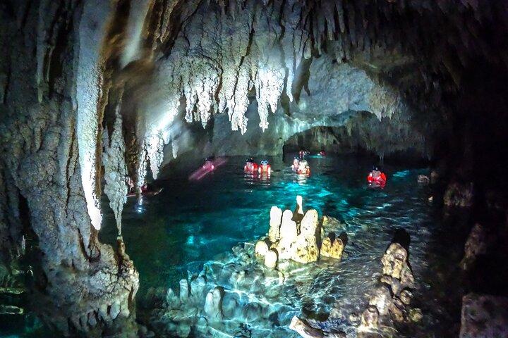 Small Group Tour to Cenote Cave and Sea Turtles snorkeling