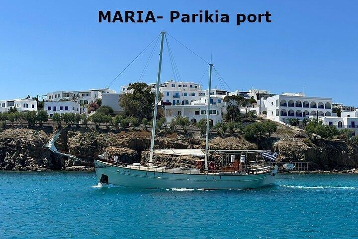 Maria Paros Sea Caves Tour Blue Lagoon Antiparos Despotico