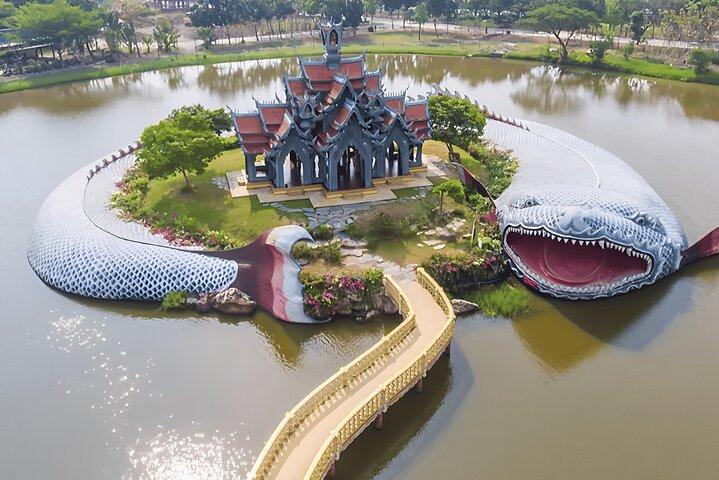 Explore Ancient City Mueang Boran and Erawan Museum Ticket Tour