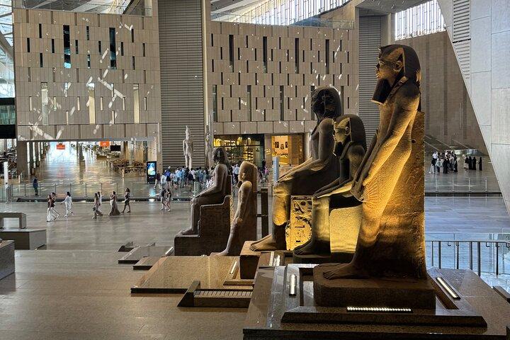 Grand Egyptian Museum Giza Pyramids and Nile Felucca ride