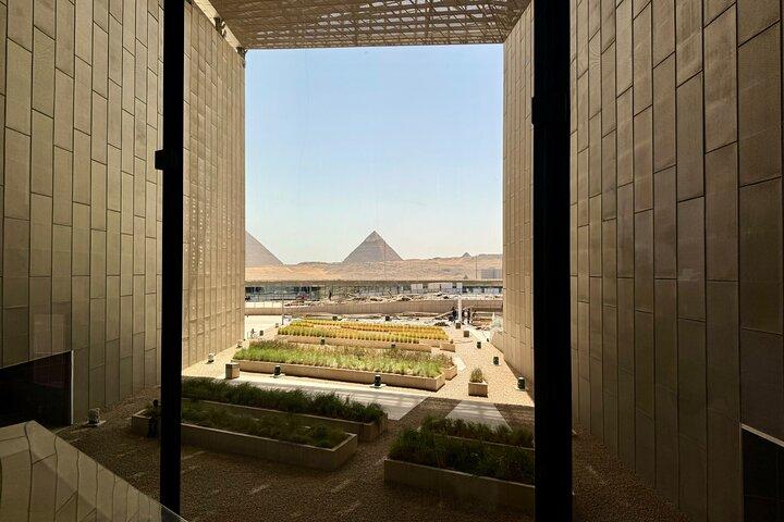 Grand Egyptian Museum Giza Pyramids and Nile Felucca ride