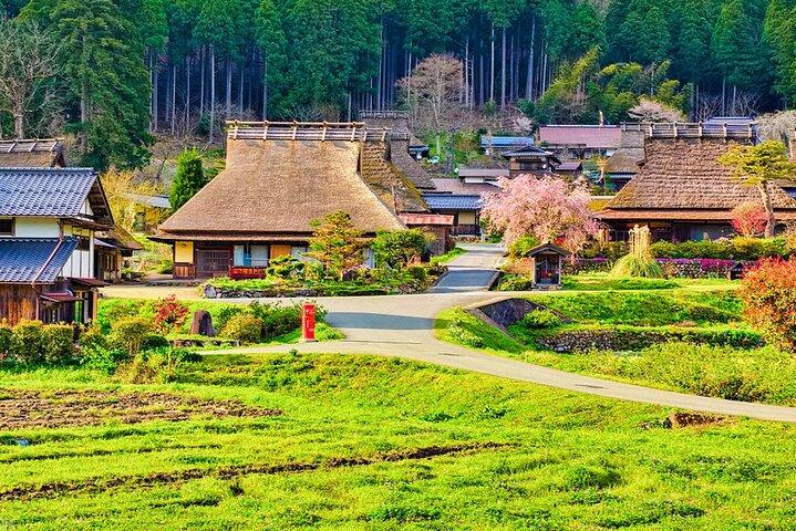 Amanohashidate Ine Funaya and Miyama Thatched Village Tour