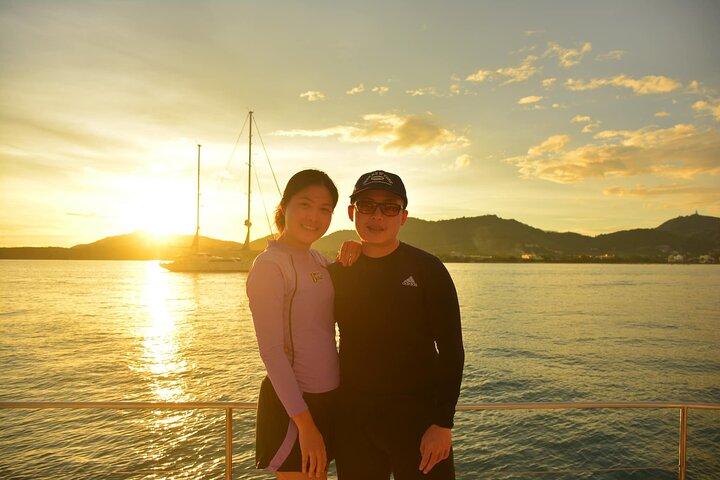 Phuket Coral Island and Sunset Dinner by Luxury Catamaran