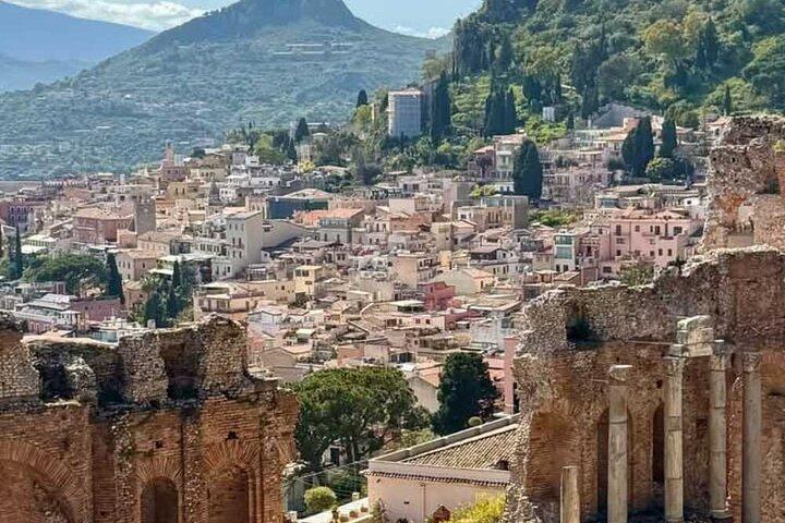 From Catania: Taormina Old Town and Sunset Boat Tour