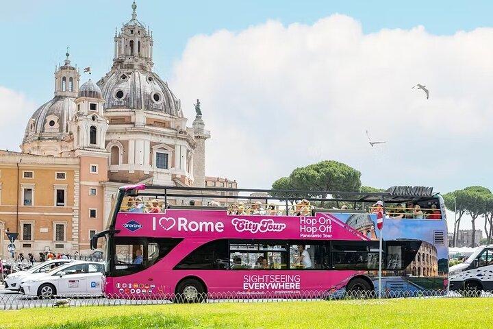 Express Tour Olympic Stadium plus Daily Open Bus in Rome