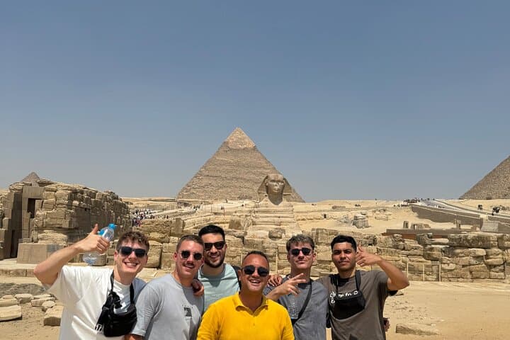 private tour Giza Pyramids, Sphinx, Saqqara, Memphis +camel Ride
