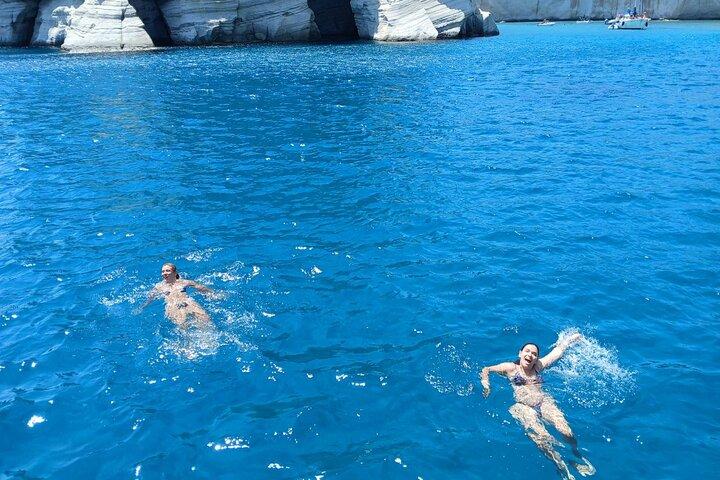 Private Cruise All Around Of Milos & Sunset to Klima Village