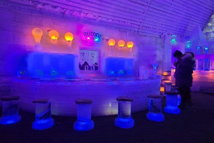 Midnight Sun Magic Chena Hot Springs Soak and Ice Museum Tour