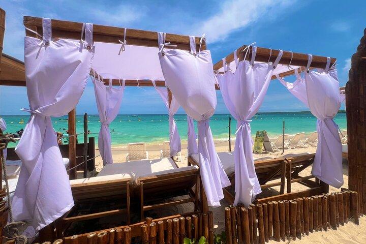Full day At Beach Club in Playa Blanca Baru cartagena