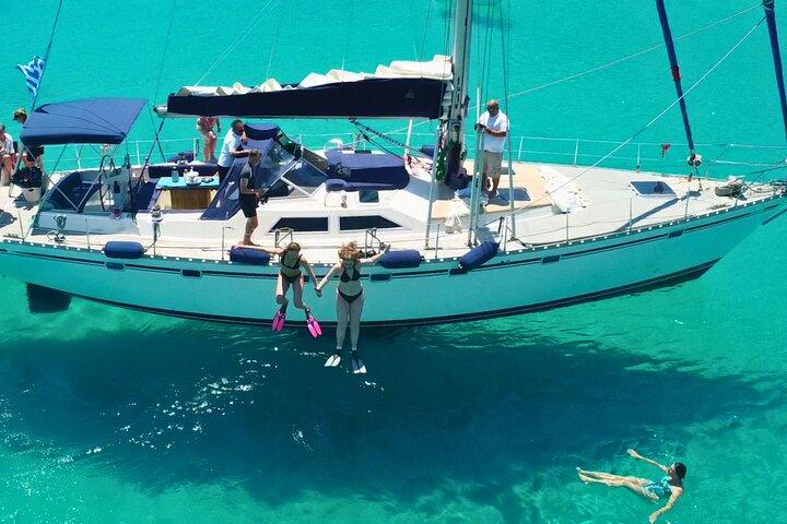 Kos: Small Group Full-Day Sailing with Meal, Drinks, & Swim