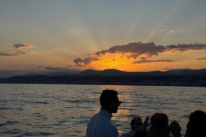 Sunset Bliss: Boat Excursion with Aperitif on French Riviera