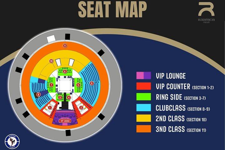 Muay Thai Boxing Match Tickets at Rajadamnern Stadium in Bangkok