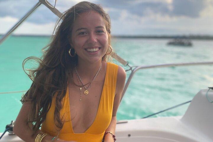 Collective tour of the Rapids of Bacalar in Pontoon