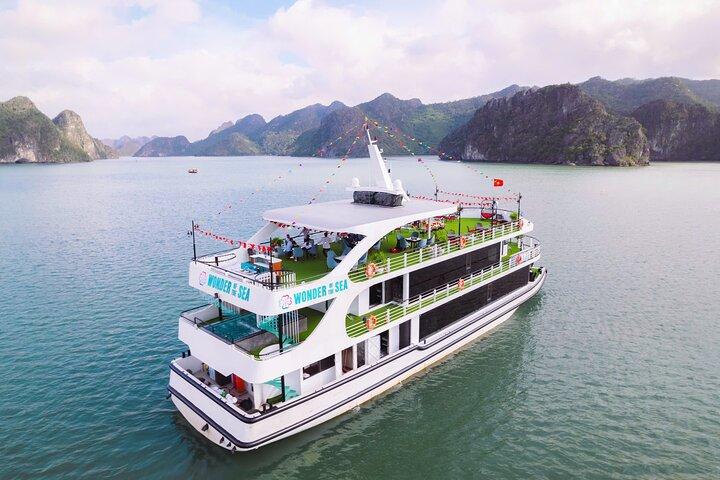 Luxury 1 Day Halong Sky Cruise with Buffet Lunch & Jacuzzi