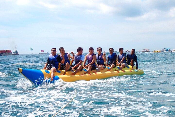 Bali: Zipline + Watersport Trio (Jetski, Parasailing, BananaBoat)
