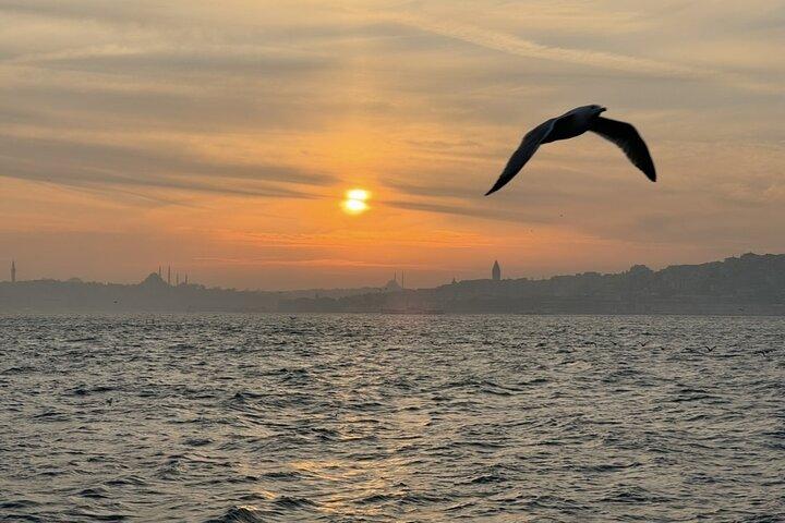 Istanbul's Golden Hour: Bosphorus Sunset Cruise By Boat