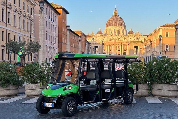 Rome Golf Cart Tour at Sunset - with Spritz!