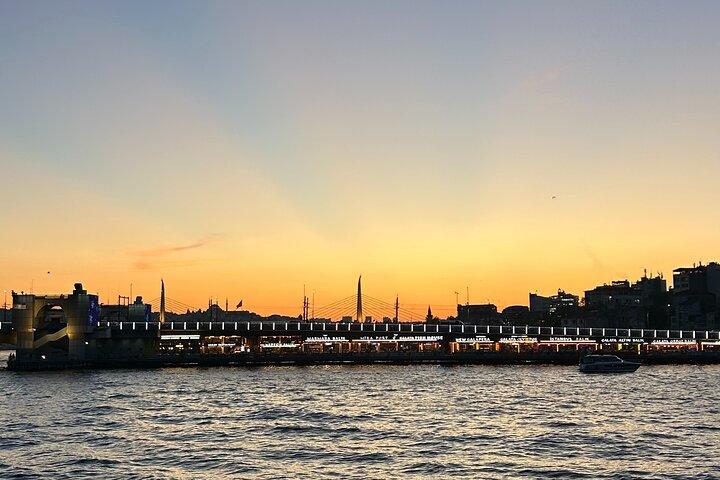 Istanbul's Golden Hour: Bosphorus Sunset Cruise By Boat