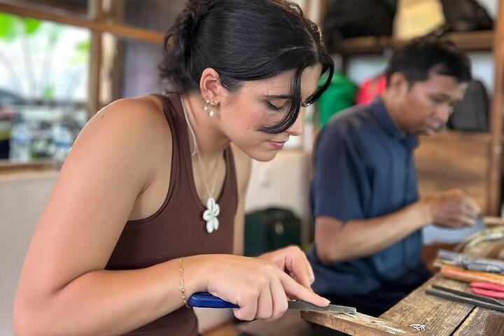 Bali Jewelry Silver Class in Uluwatu with Gold Plating Option