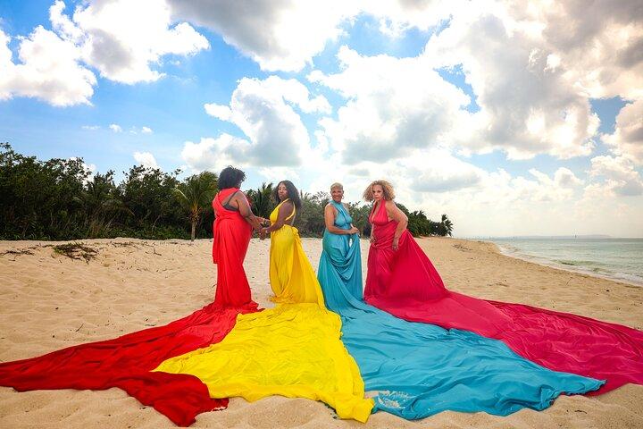 Cancun Flying Dress Photography Session