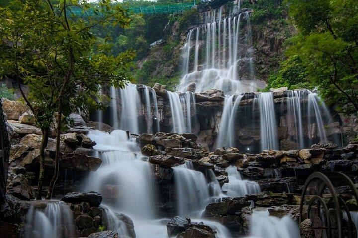 Gulong Gorge Glass Skywalk Bridge and waterfall View Private Tour