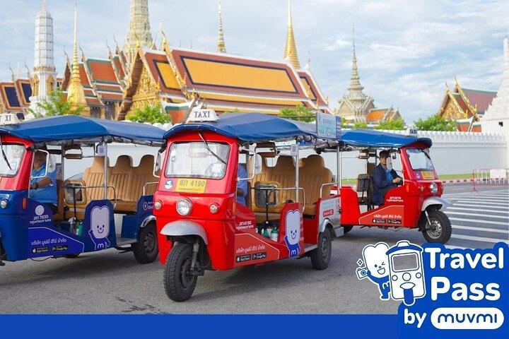 Bangkok Combo: Tuk Tuk App Pass, Chao Phraya Boat & E-sim