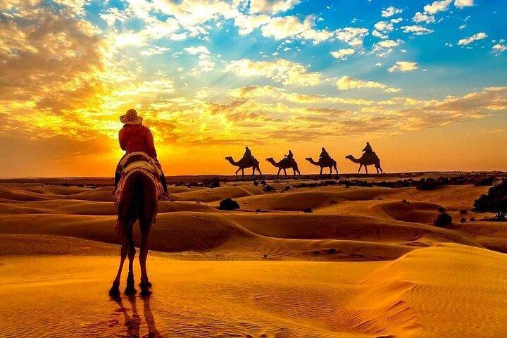 Sunrise Desert View with ATV Quad Biking and Camel Riding