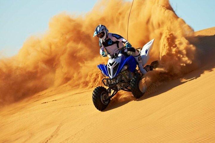Sunrise Desert View with ATV Quad Biking and Camel Riding