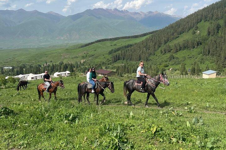 Scenic Horse Ride in Chon Kemin Valley with Ancient Burana Tower