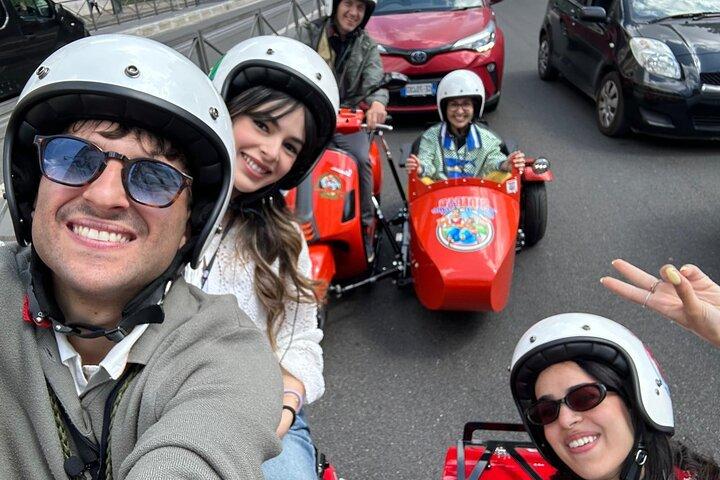 Rome Sunset Vespa Sidecar Tour with Panoramic Prosecco Toast