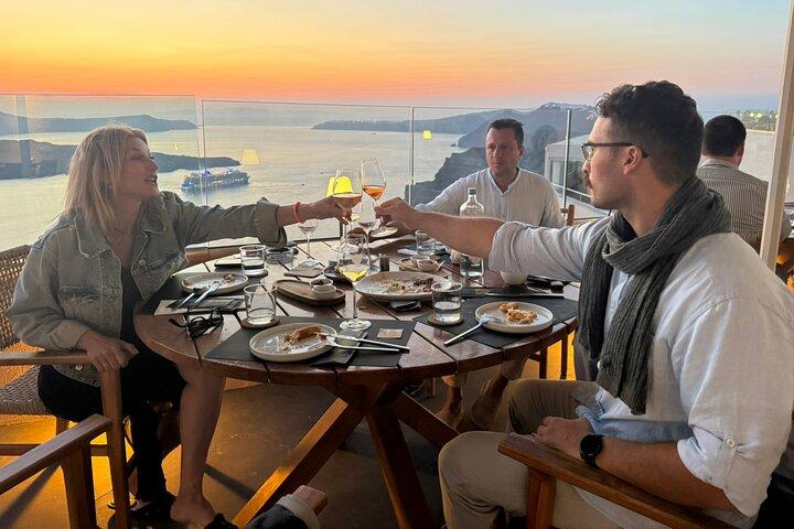 Santorini Private Island Tour & Sunset Dinner at Santo Wines