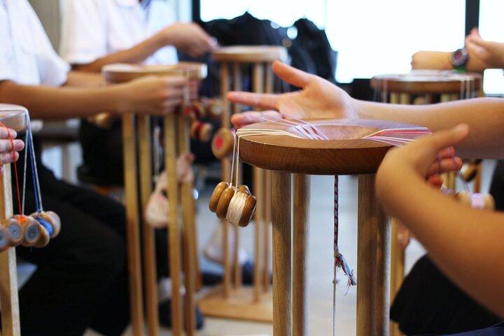 Kumihimo Workshop at a 370 Year Old Braiding Shop in Tokyo