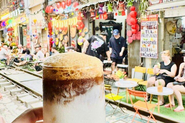 Hanoi Train Street Walk and Hidden Heritage House Coffee Workshop