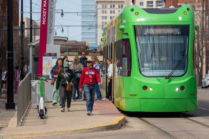 Guided Streetcar Tour visit the Memorial, Downtown & Bricktown