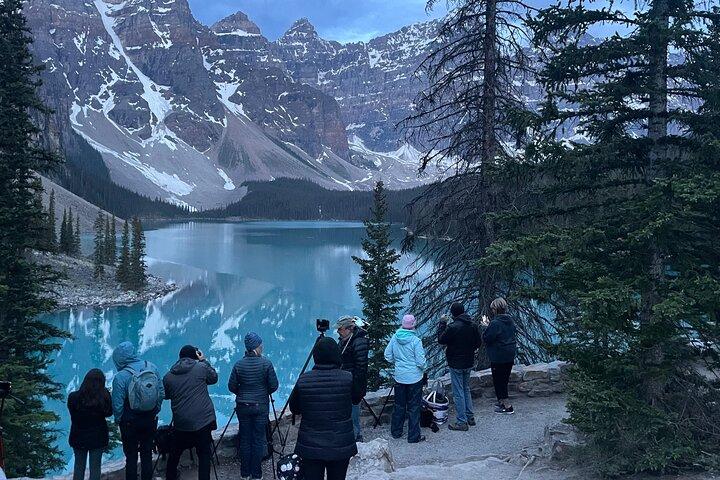 Sunrise Moraine Lake and Lake Louise