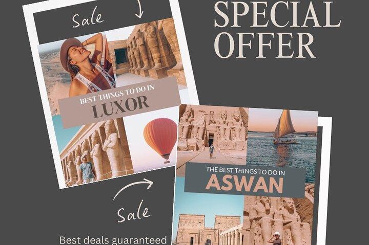 Safe and Easy Transfer Luxor to Aswan with options visits