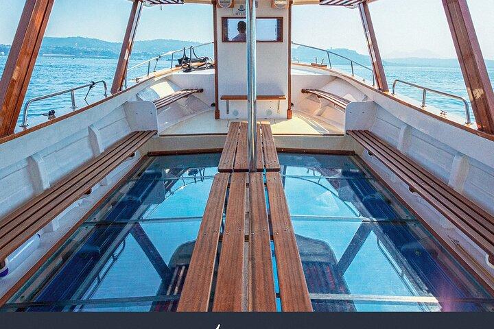 Visit To the sunken city of Baia with transparent keel boat