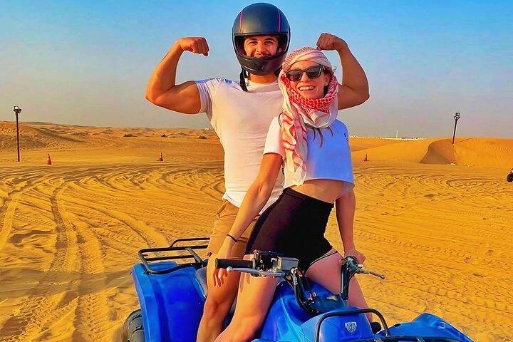 Dubai: Morning Desert Safari Quad Bike Red Dunes Sandboarding