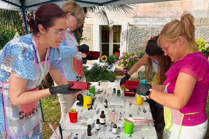 Soap Making Workshop in a Charming Garden