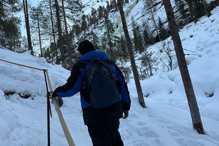 Private Korouoma Canyon Tour, Hiking & Frozen Waterfalls