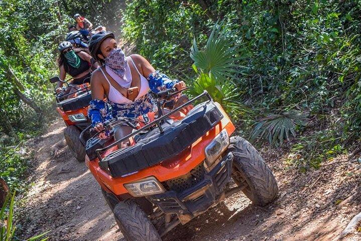 Adrenaline Experience with ATV Single, Ziplines on Cenote
