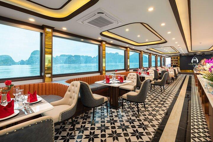 5-Star Ambrose Halong Bay Cruise with Buffet Lunch, Sunset Party