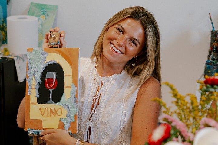 Paint and Wine Experience with Ponte Vecchio View
