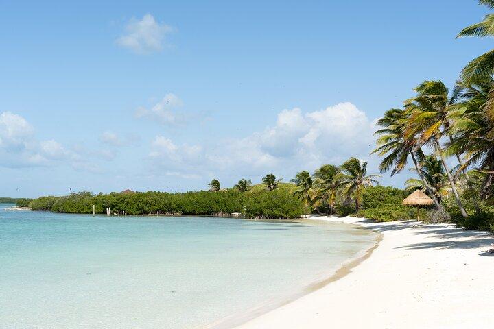 Contoy Island & Mujeres island, snorkeling & lunch on the beach.