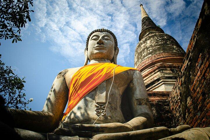 From Bangkok: Ayutthaya Ruins Day Trip & Sunset Boat Cruise